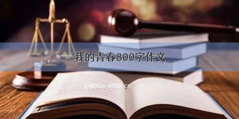 我的青春800字作文