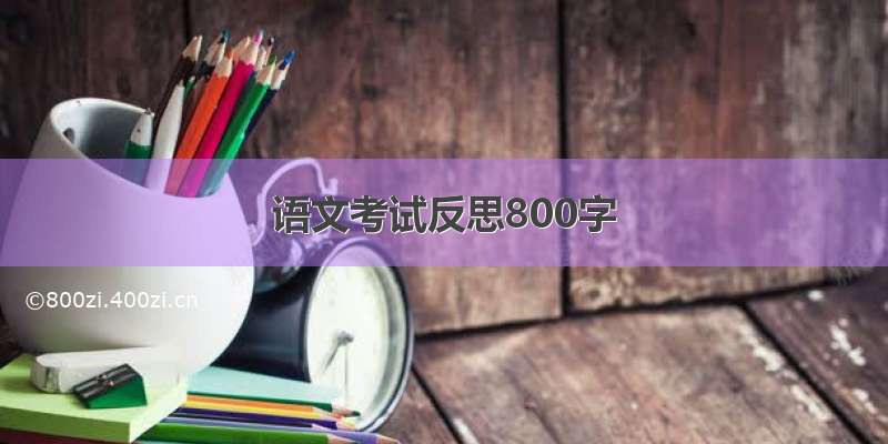 语文考试反思800字