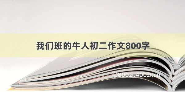 我们班的牛人初二作文800字