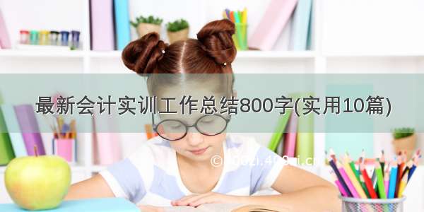 最新会计实训工作总结800字(实用10篇)