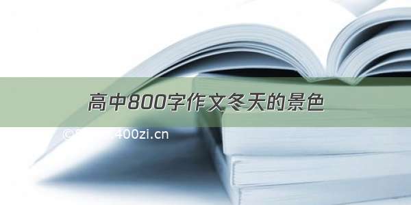 高中800字作文冬天的景色