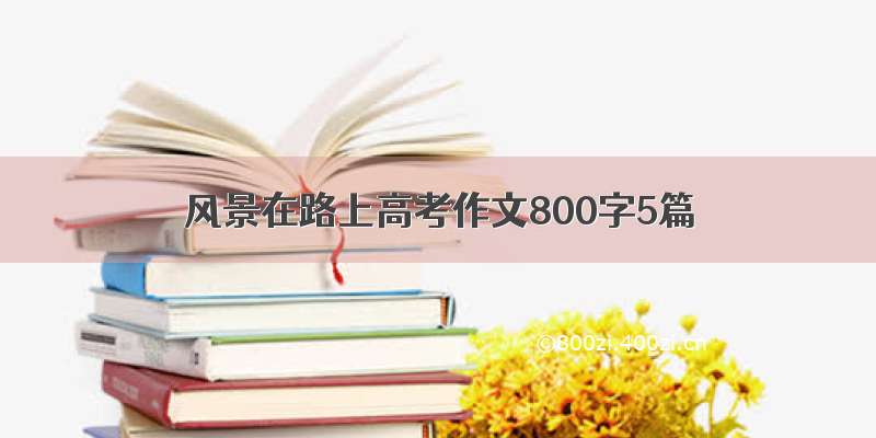 风景在路上高考作文800字5篇