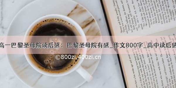 高一巴黎圣母院读后感：巴黎圣母院有感_作文800字_高中读后感