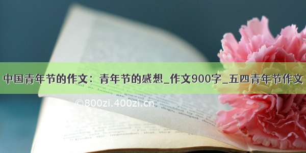 中国青年节的作文：青年节的感想_作文900字_五四青年节作文