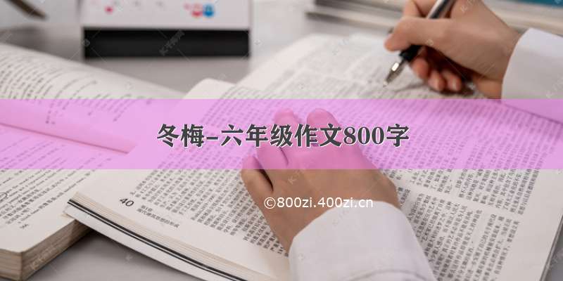 冬梅-六年级作文800字