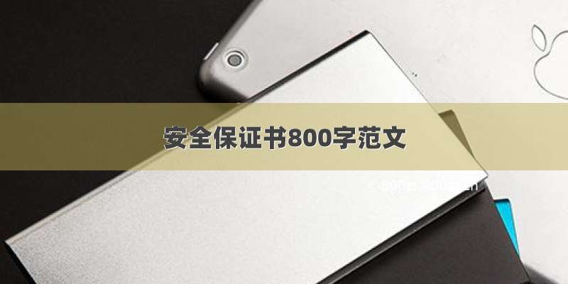 安全保证书800字范文