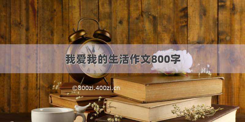 我爱我的生活作文800字