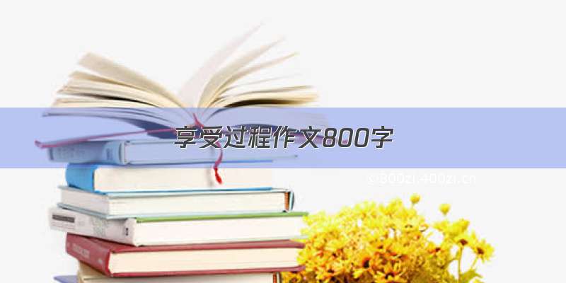 享受过程作文800字