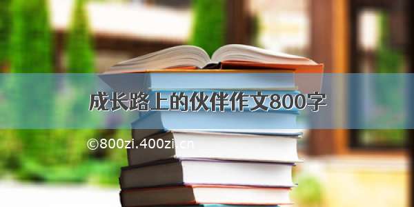 成长路上的伙伴作文800字