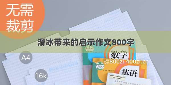 滑冰带来的启示作文800字