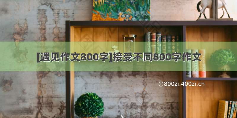 [遇见作文800字]接受不同800字作文