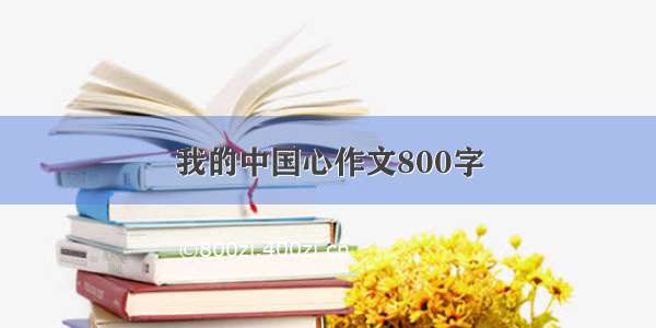 我的中国心作文800字