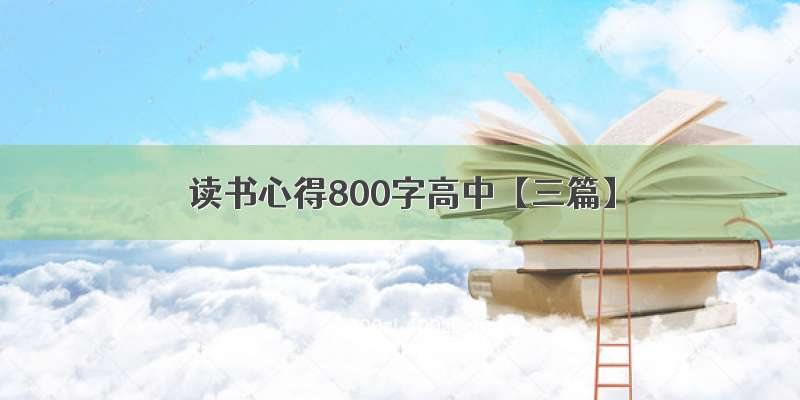 读书心得800字高中【三篇】