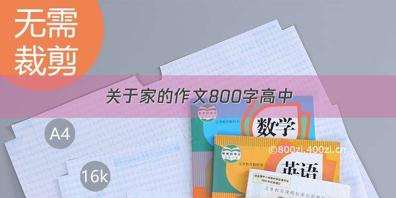 关于家的作文800字高中