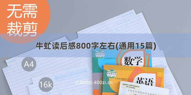 牛虻读后感800字左右(通用15篇)