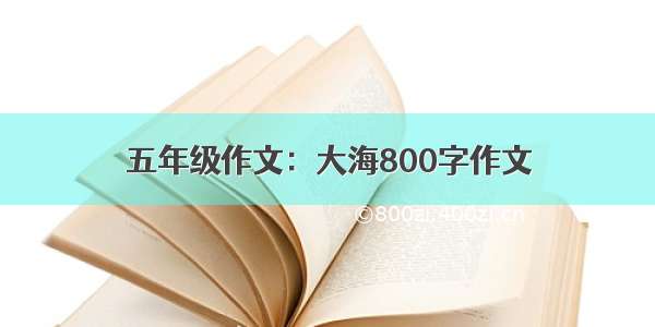 五年级作文：大海800字作文