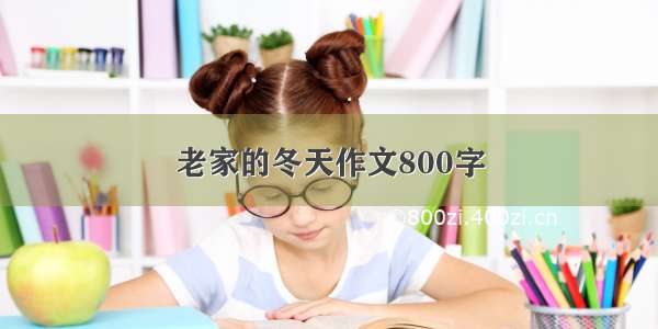 老家的冬天作文800字